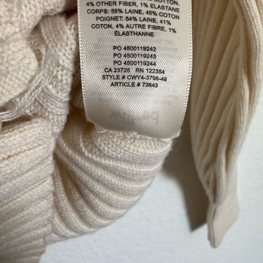 Wilfred Cream Ribbed Cardigan - Picture 4 of 4